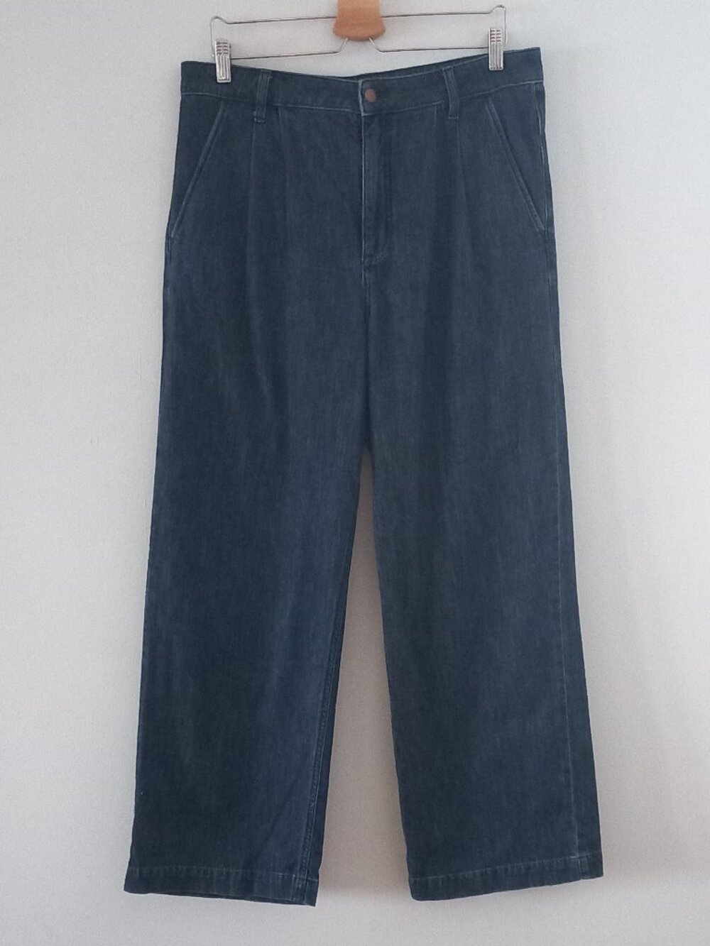 J. CREW Wide Leg jeans with pleats 31